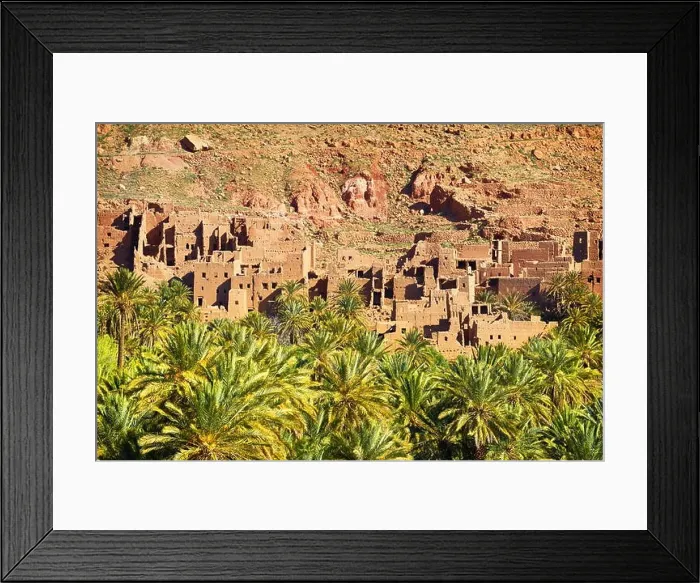 Framed Print : Ait Ouritane, small village near Todra Gorge. Atlas Mountain region, Morocco Framed Print : Ait Ouritane, small village near Todra Gorge. Atlas Mountain region, Morocco