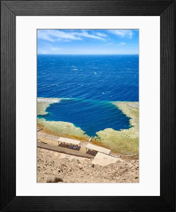 Framed Print : Blue hole, Dahab, Sinai, Red Sea, Egypt Framed Print : Blue hole, Dahab, Sinai, Red Sea, Egypt
