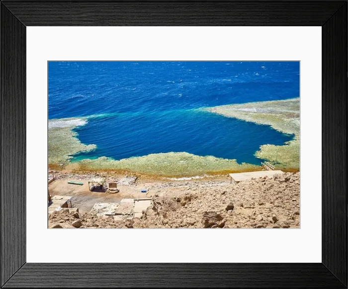 Framed Print : Blue hole, Dahab, Sinai, Red Sea, Egypt Framed Print : Blue hole, Dahab, Sinai, Red Sea, Egypt