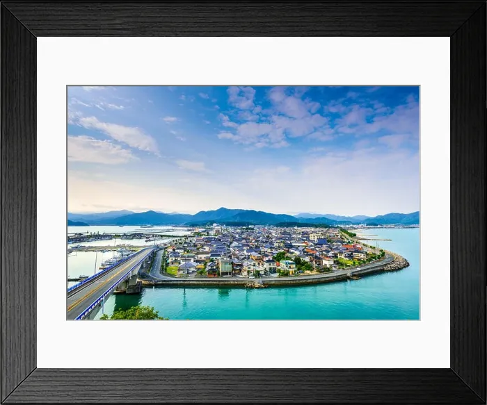 Framed Print : Senzaki, Nagato, Yamaguchi Japan town view Framed Print : Senzaki, Nagato, Yamaguchi Japan town view