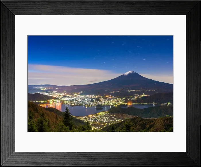 Framed Print : Kawaguchi Lake, Japan with Mt. Fuji Framed Print : Kawaguchi Lake, Japan with Mt. Fuji