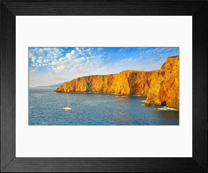 Framed Print : Sardinia Island - Cala Domestica Bay, Buggerru, Italy Framed Print : Sardinia Island - Cala Domestica Bay, Buggerru, Italy