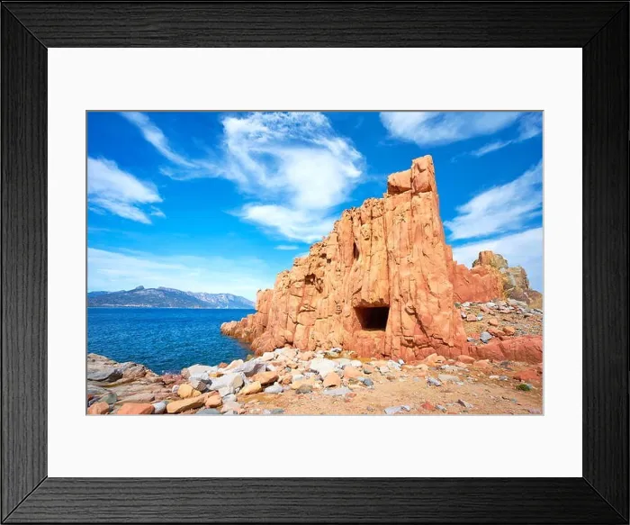 Framed Print : Arbatax, Red Rocks, Golfo di Orosei, Sardinia Island, Italy Framed Print : Arbatax, Red Rocks, Golfo di Orosei, Sardinia Island, Italy