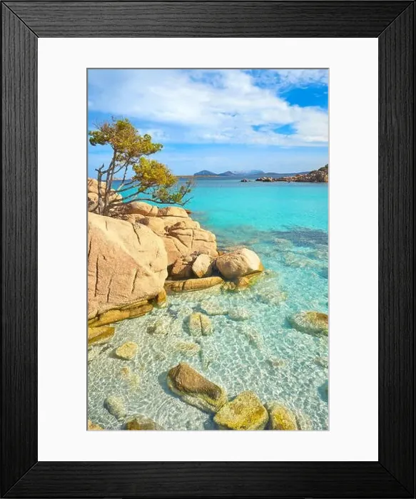 Framed Print : Punta dei Capriccioli Beach, Sardinia Island, Italy Framed Print : Punta dei Capriccioli Beach, Sardinia Island, Italy