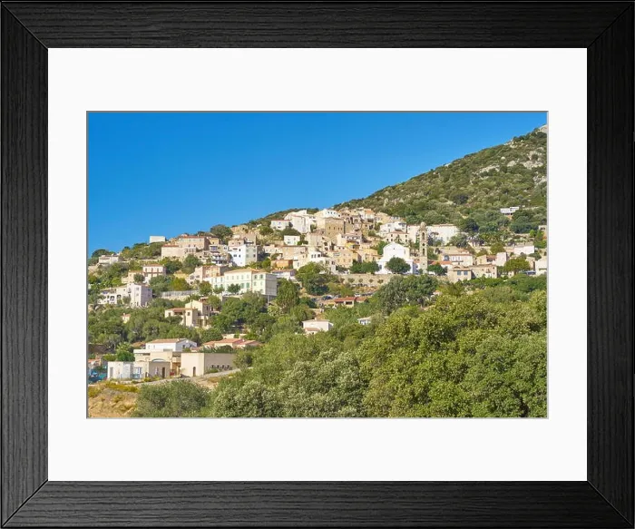 Framed Print : Lumio village, Balagne, Corsica Island, France Framed Print : Lumio village, Balagne, Corsica Island, France