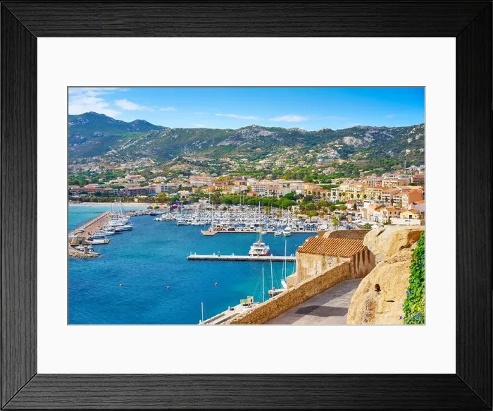 Framed Print : Calvi Marina, Balagne, Corsica Island, France Framed Print : Calvi Marina, Balagne, Corsica Island, France