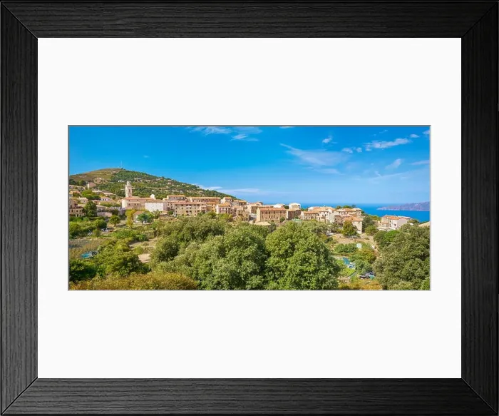 Framed Print : Piana Village, Les Calanches, Corsica Island, France, UNESCO Framed Print : Piana Village, Les Calanches, Corsica Island, France, UNESCO