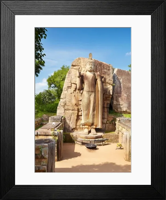 Framed Print : Sri Lanka - Anuradhapura, Buddha Aukana Statue, UNESCO World Heritage Site Framed Print : Sri Lanka - Anuradhapura, Buddha Aukana Statue, UNESCO World Heritage Site