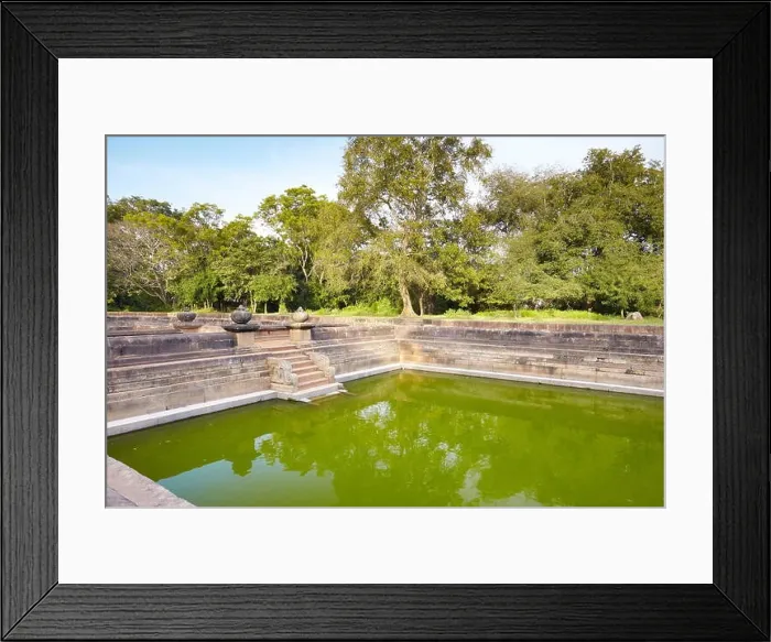 Framed Print : Sri Lanka - Anuradhapura, Abhayagiri pool, UNESCO World Heritage Site Framed Print : Sri Lanka - Anuradhapura, Abhayagiri pool, UNESCO World Heritage Site