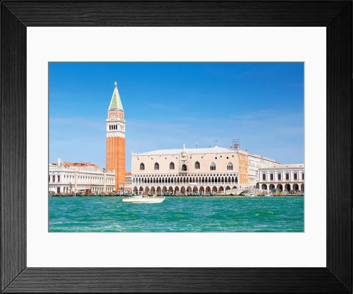 Framed Print : St Mark's Campanile (Campanile di San Marco) and Doge's Palace (Palazzo Ducale) in Venice (Venezia), UNESCO Framed Print : St Mark's Campanile (Campanile di San Marco) and Doge's Palace (Palazzo Ducale) in Venice (Venezia), UNESCO