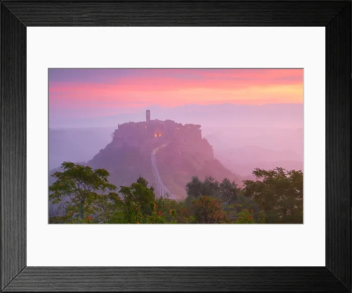 Framed Print : Bagnoregio at sunrise, Italy Framed Print : Bagnoregio at sunrise, Italy