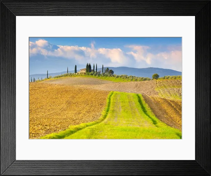 Framed Print : Tuscany landscape, Val d'Orcia, Italy Framed Print : Tuscany landscape, Val d'Orcia, Italy