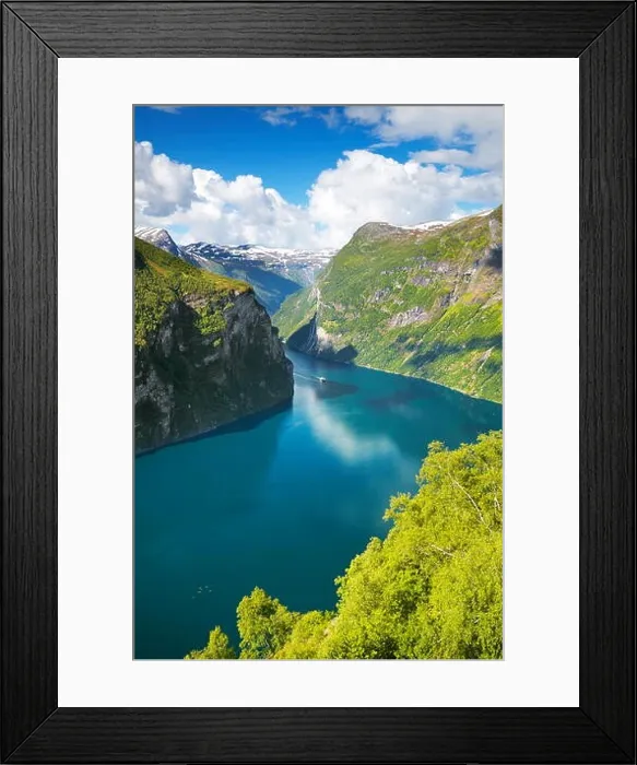 Framed Print : Geiranger Fjord, Norway Framed Print : Geiranger Fjord, Norway