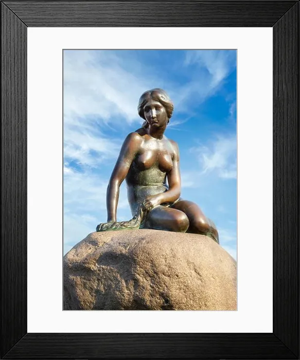 Framed Print : The Little Mermaid Statue, Copenhagen, Denmark Framed Print : The Little Mermaid Statue, Copenhagen, Denmark