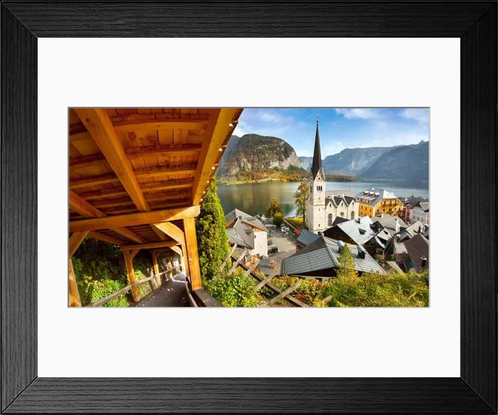 Framed Print : Austria - Hallstatt mountain village, Salzkammergut, Austrian Alps, UNESCO Framed Print : Austria - Hallstatt mountain village, Salzkammergut, Austrian Alps, UNESCO