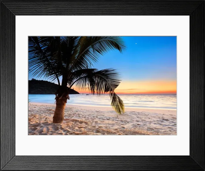 Framed Print : Tropical beach after sunset, Ko Samet Island, Thailand Framed Print : Tropical beach after sunset, Ko Samet Island, Thailand