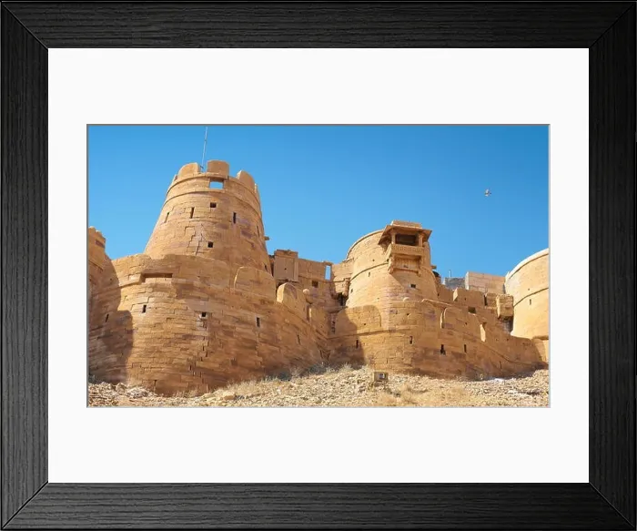 Framed Print : External view of Jaisalmer Fort, Jaisalmer, Rajasthan, India Framed Print : External view of Jaisalmer Fort, Jaisalmer, Rajasthan, India