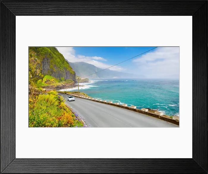 Framed Print : The road from Sao Vicente to Ponta Delgada, Madeira Island, Portugal Framed Print : The road from Sao Vicente to Ponta Delgada, Madeira Island, Portugal