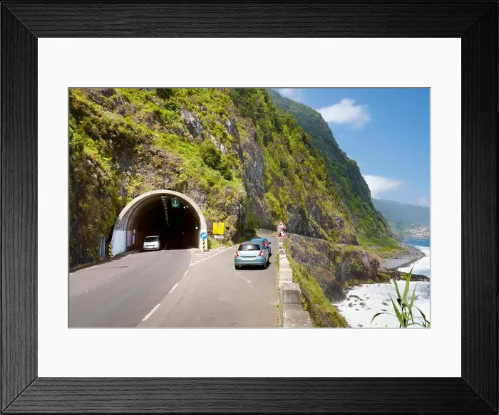 Framed Print : Tunnel near Ponta Delgada, Madeira Island, Portugal Framed Print : Tunnel near Ponta Delgada, Madeira Island, Portugal