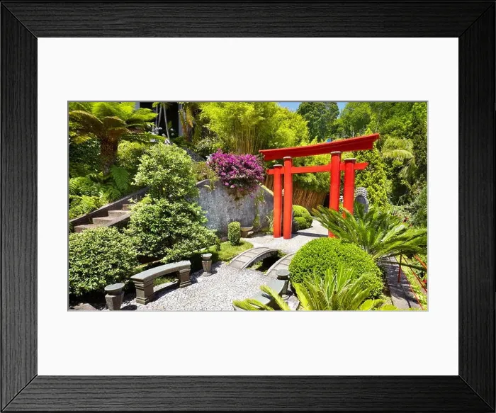 Framed Print : Monte Palace Tropical Garden (Japanese garden) - Monte, Madeira Island, Portugal Framed Print : Monte Palace Tropical Garden (Japanese garden) - Monte, Madeira Island, Portugal