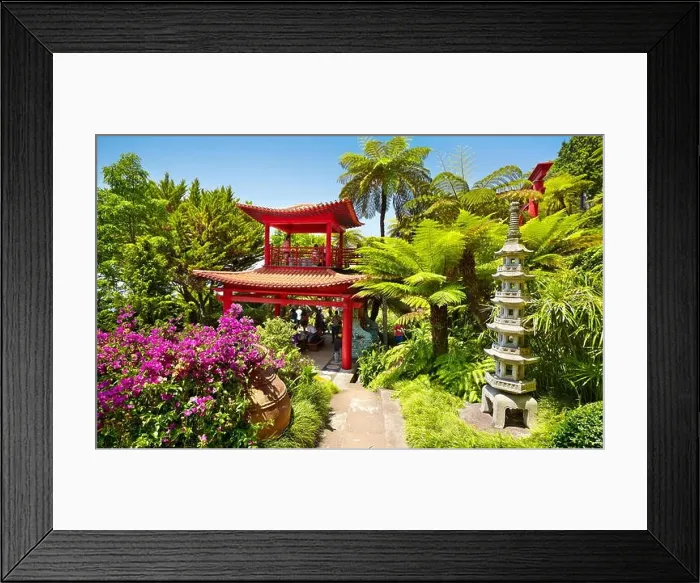Framed Print : Monte Palace Tropical Garden (Japanese garden) - Monte, Madeira Island, Portugal Framed Print : Monte Palace Tropical Garden (Japanese garden) - Monte, Madeira Island, Portugal
