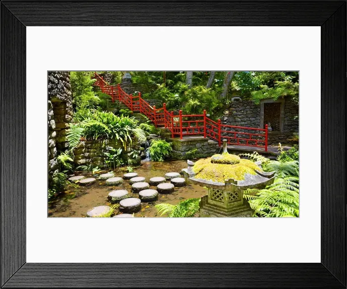 Framed Print : Monte Palace Tropical Garden (Japanese garden) - Monte, Madeira Island, Portugal Framed Print : Monte Palace Tropical Garden (Japanese garden) - Monte, Madeira Island, Portugal