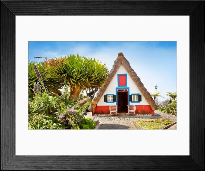 Framed Print : Traditional home palheiros - Santana, Madeira Island, Portugal Framed Print : Traditional home palheiros - Santana, Madeira Island, Portugal