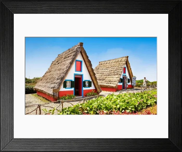 Framed Print : Traditional house palheiros - Santana, Madeira Island, Portugal Framed Print : Traditional house palheiros - Santana, Madeira Island, Portugal