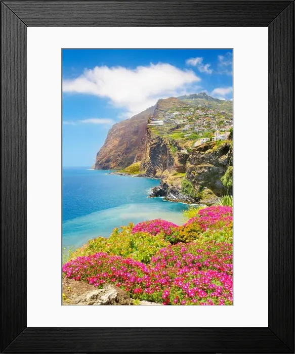 Framed Print : View at Cabo Girao (580 m highest) cliff - Camara de Lobos, Madeira Island, Portugal Framed Print : View at Cabo Girao (580 m highest) cliff - Camara de Lobos, Madeira Island, Portugal