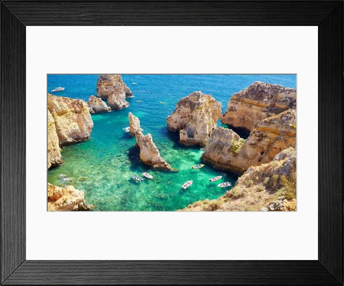 Framed Print : Algarve coast Ponta da Piedade near Lagos, Portugal Framed Print : Algarve coast Ponta da Piedade near Lagos, Portugal