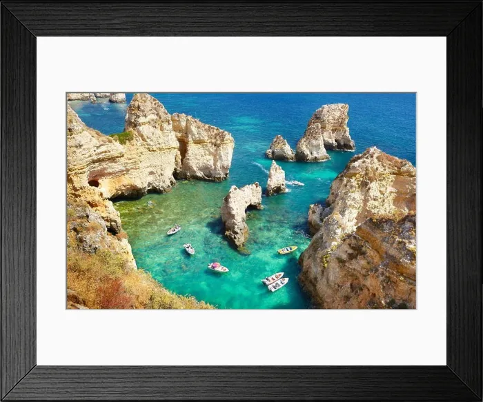 Framed Print : Algarve coast Ponta da Piedade near Lagos, Portugal Framed Print : Algarve coast Ponta da Piedade near Lagos, Portugal