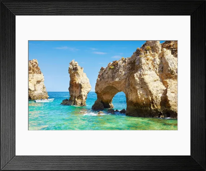 Framed Print : Algarve coast Ponta da Piedade near Lagos, Portugal Framed Print : Algarve coast Ponta da Piedade near Lagos, Portugal