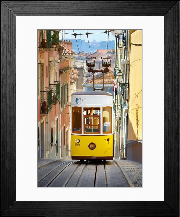 Framed Print : Lisbon Tram, Elevador da Bica Portugal Framed Print : Lisbon Tram, Elevador da Bica Portugal