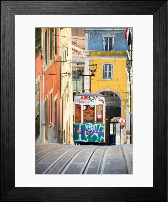 Framed Print : Lisbon Tram, Elevador da Bica Portugal Framed Print : Lisbon Tram, Elevador da Bica Portugal
