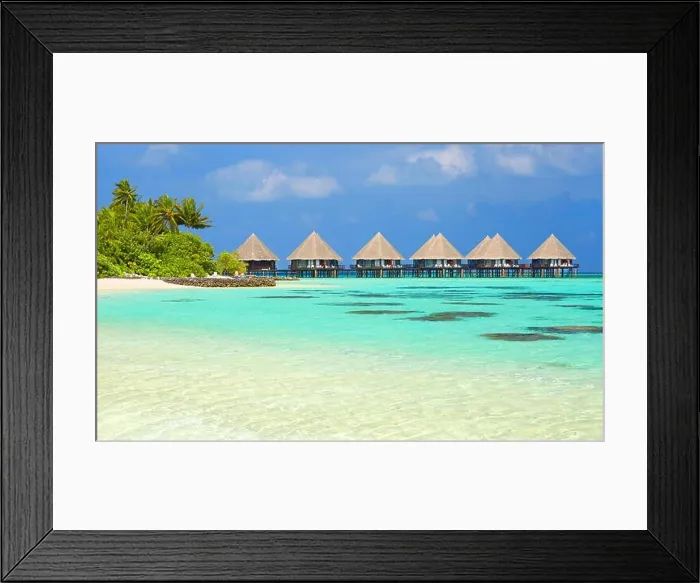 Framed Print : Tropical beach at Ari Atoll, Maldives Islands, Indian Ocean Framed Print : Tropical beach at Ari Atoll, Maldives Islands, Indian Ocean