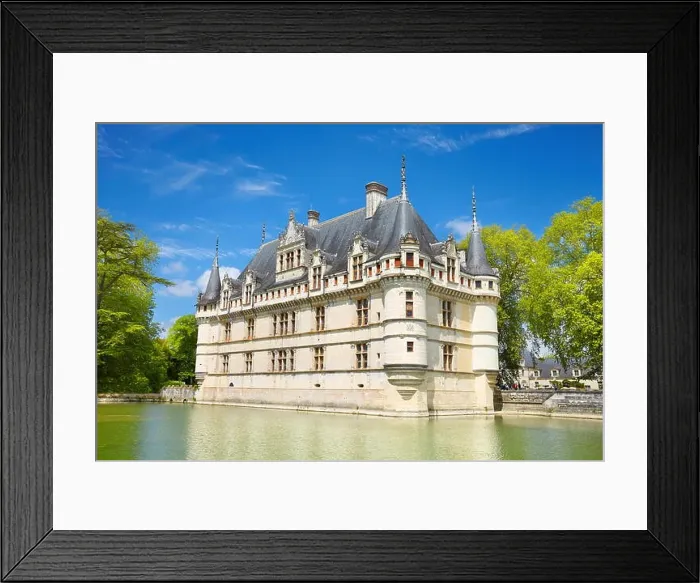 Framed Print : D'Azay-le-Rideau Castle, Loire Valley, France Framed Print : D'Azay-le-Rideau Castle, Loire Valley, France