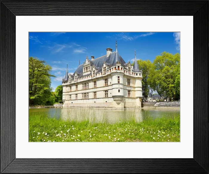 Framed Print : D'Azay-le-Rideau Castle, Loire Valley, France Framed Print : D'Azay-le-Rideau Castle, Loire Valley, France