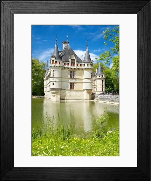 Framed Print : D'Azay-le-Rideau Castle, Loire Valley, France Framed Print : D'Azay-le-Rideau Castle, Loire Valley, France