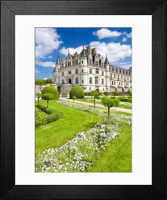 Framed Print : Chenonceau Castle, Chenonceaux, Loire Valley, France Framed Print : Chenonceau Castle, Chenonceaux, Loire Valley, France
