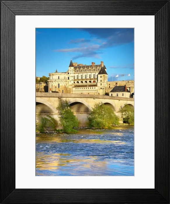 Framed Print : Loire Castle - Amboise Castle, Loire Valley, France