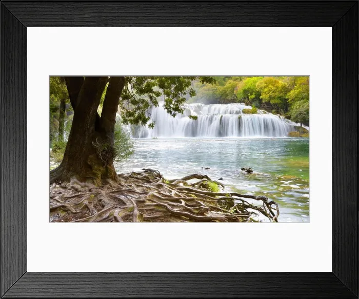 Framed Print : Krka waterfalls, Krka National Park, Croatia, Europe Framed Print : Krka waterfalls, Krka National Park, Croatia, Europe