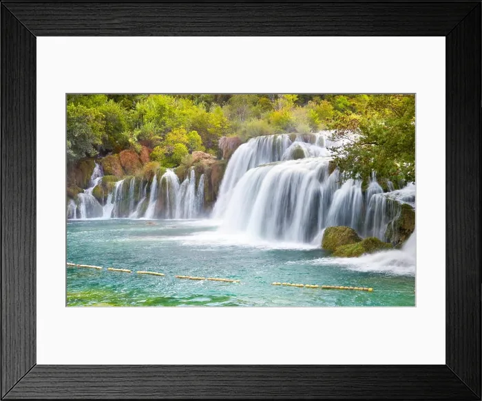 Framed Print : Krka waterfalls, Krka National Park, Croatia, Europe Framed Print : Krka waterfalls, Krka National Park, Croatia, Europe