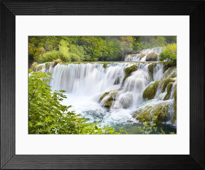 Framed Print : Krka waterfalls, Krka National Park, Croatia, Europe Framed Print : Krka waterfalls, Krka National Park, Croatia, Europe