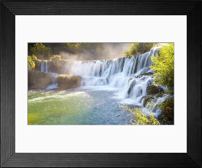Framed Print : Krka waterfalls, Krka National Park, Croatia, Europe Framed Print : Krka waterfalls, Krka National Park, Croatia, Europe
