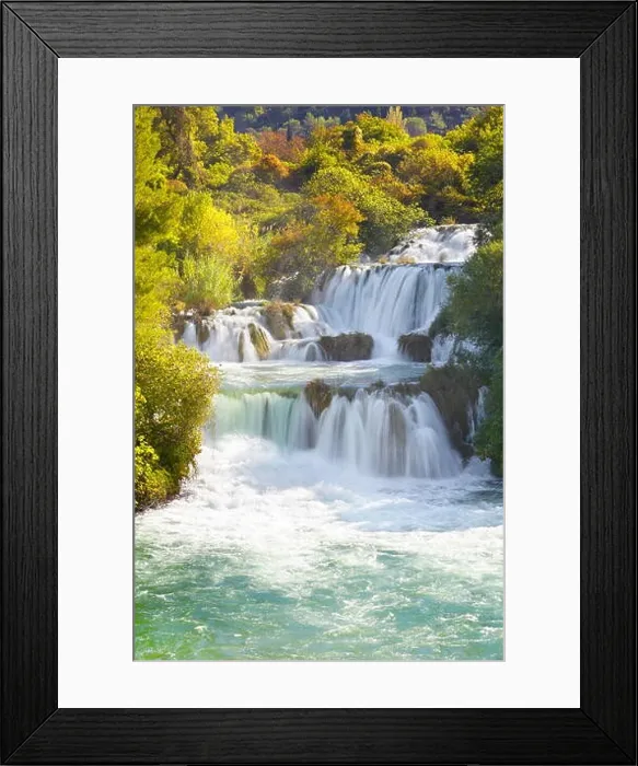 Framed Print : Krka waterfalls, Krka National Park, Croatia, Europe Framed Print : Krka waterfalls, Krka National Park, Croatia, Europe