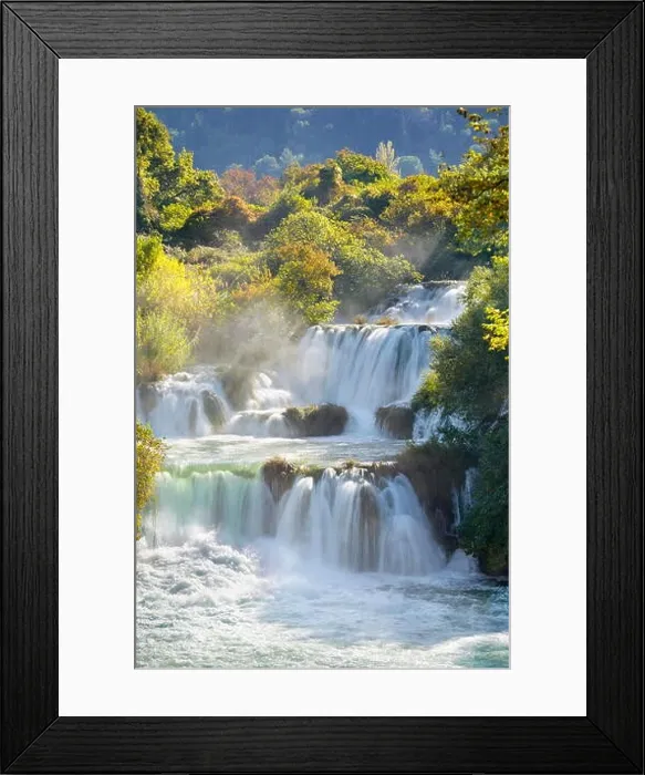 Framed Print : Krka waterfalls, Krka National Park, Croatia, Europe Framed Print : Krka waterfalls, Krka National Park, Croatia, Europe