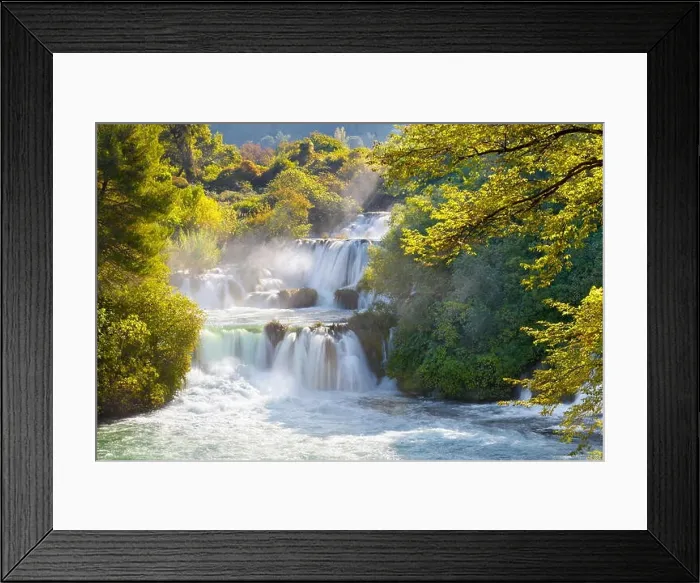 Framed Print : Krka waterfalls, Krka National Park, Croatia, Europe Framed Print : Krka waterfalls, Krka National Park, Croatia, Europe