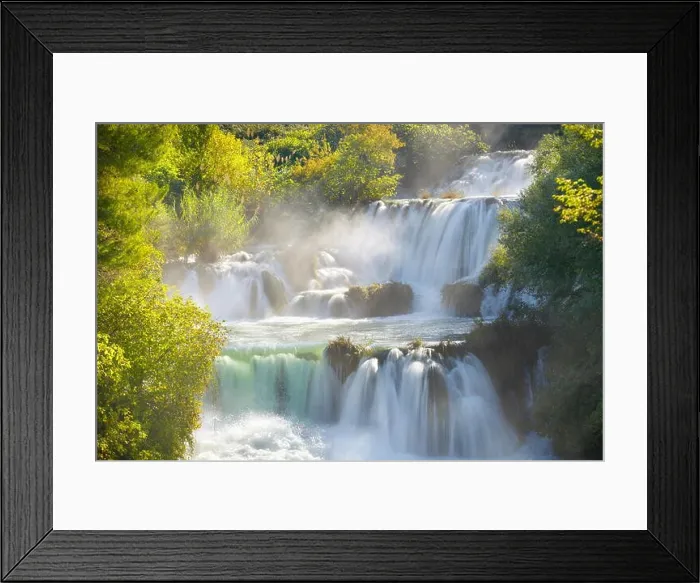 Framed Print : Krka waterfalls, Krka National Park, Croatia, Europe Framed Print : Krka waterfalls, Krka National Park, Croatia, Europe