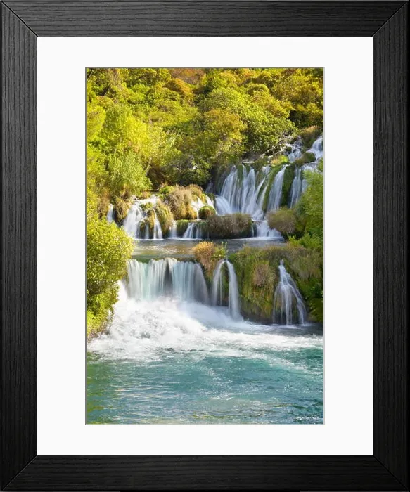 Framed Print : Krka waterfalls, Krka National Park, Croatia, Europe Framed Print : Krka waterfalls, Krka National Park, Croatia, Europe