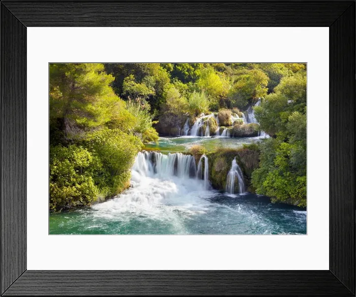 Framed Print : Krka waterfalls, Krka National Park, Croatia, Europe Framed Print : Krka waterfalls, Krka National Park, Croatia, Europe
